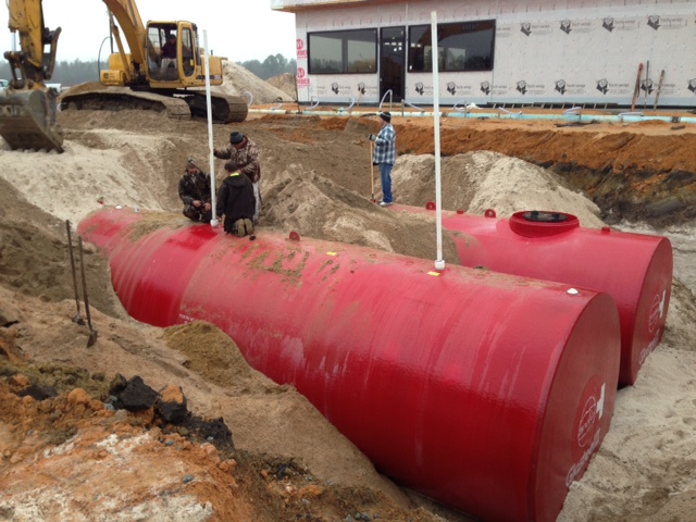 Underground Tanks Ready For Water